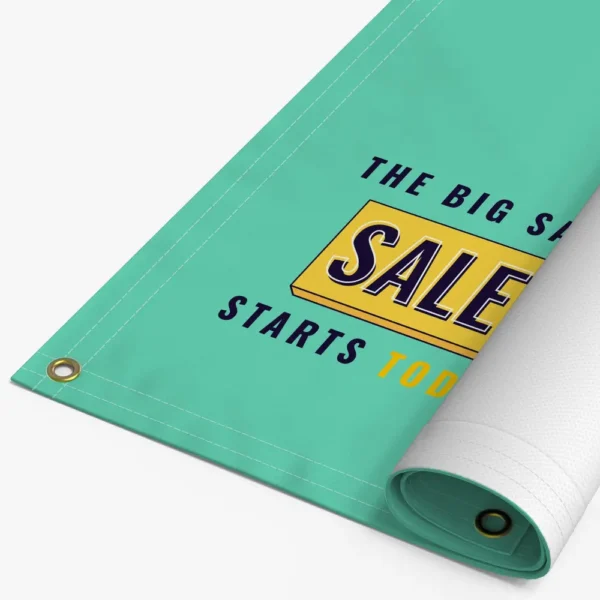 18oz Blockout Vinyl Banner with Grommets – Heavy-Duty Outdoor Sign from 99banners