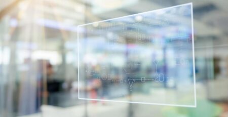 Clear sticker on glass, sunlight