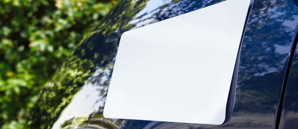 Large magnet on car side