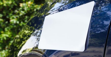 Large magnet on car side