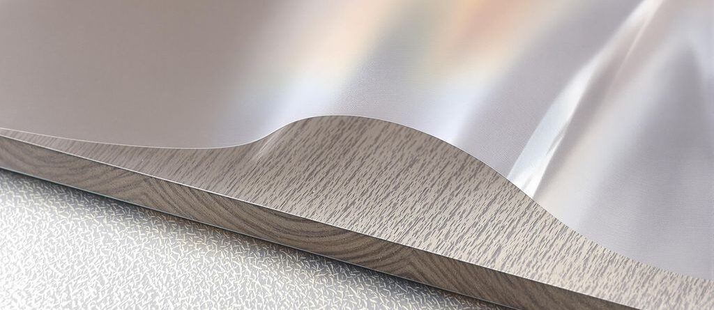 Thin vinyl film on varied surfaces.