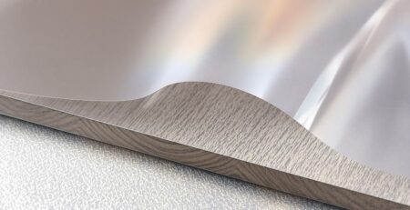 Thin vinyl film on varied surfaces.