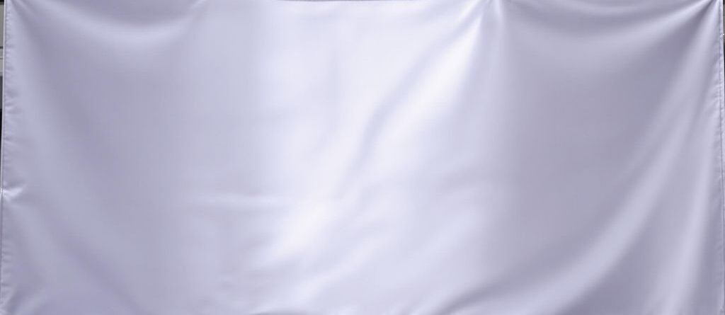 Brightly lit, blank rectangle banner.
